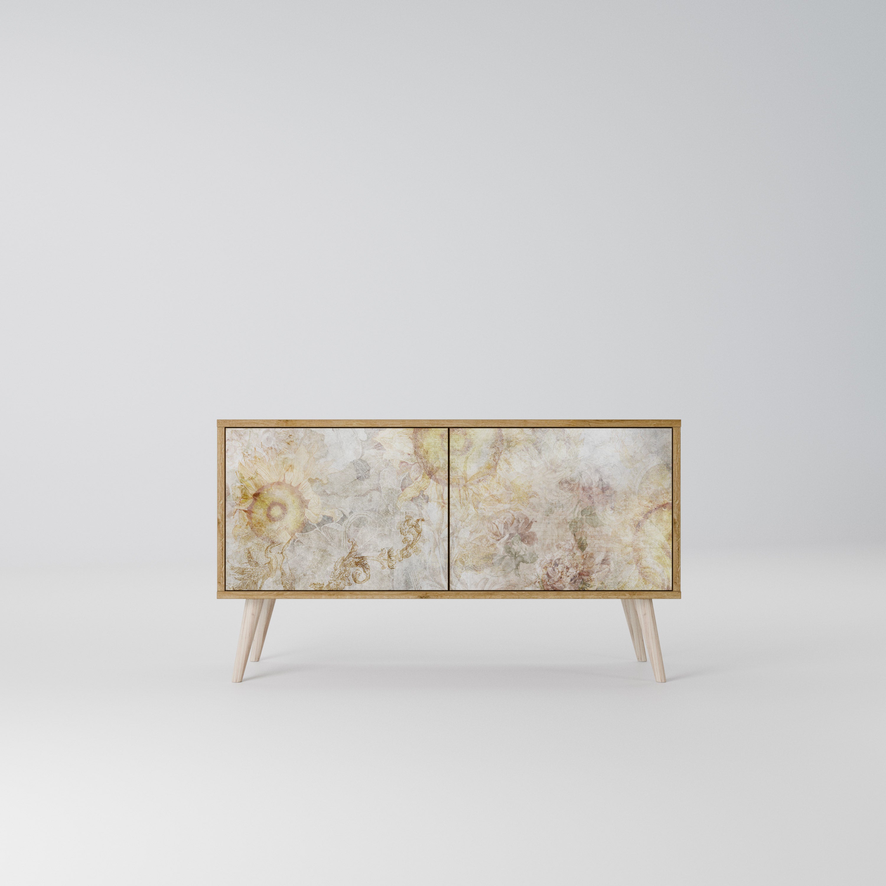 SUNFLOWER BLUR Compact 2-Door TV Cabinet