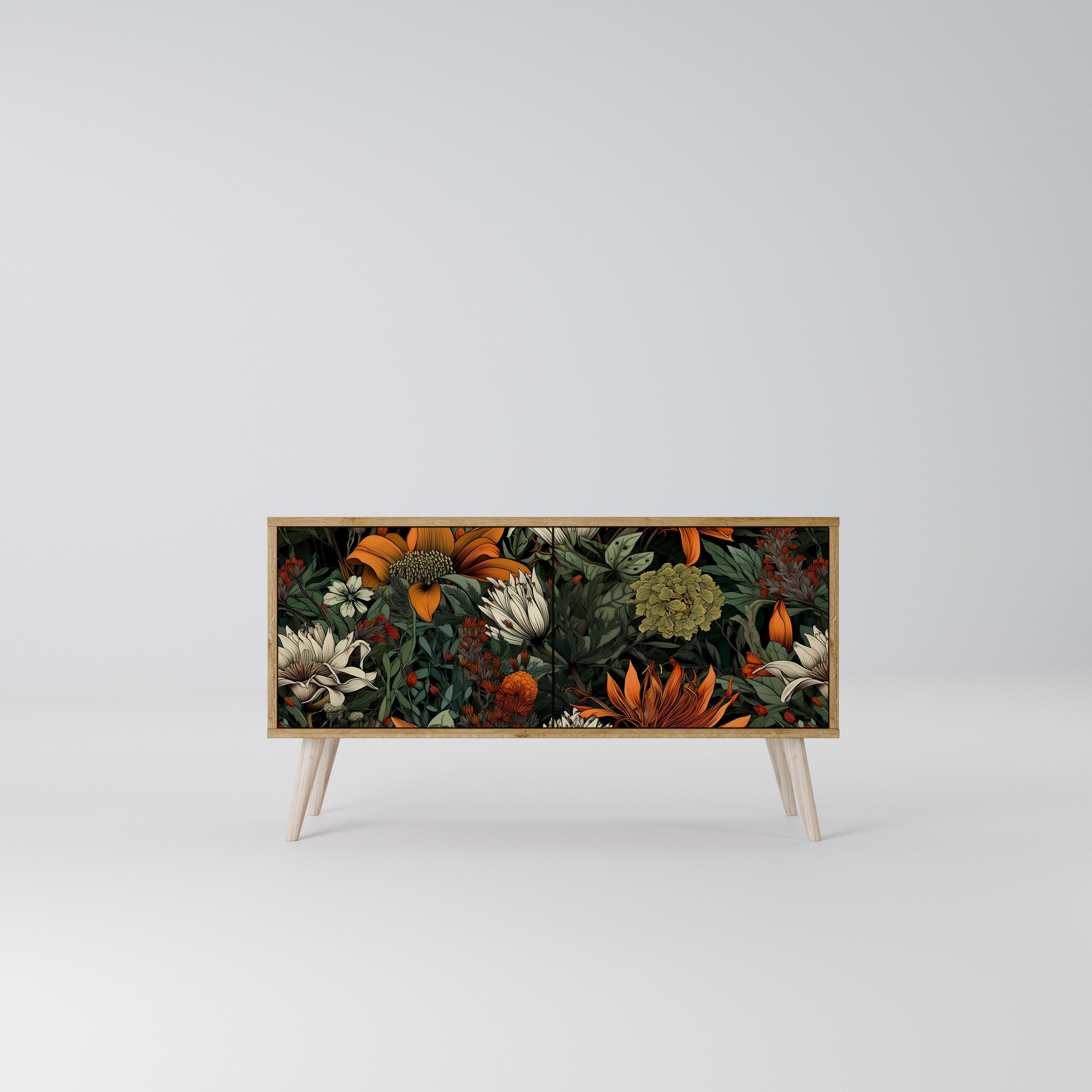 MIDNIGHT SPROUT Compact 2-Door TV Cabinet