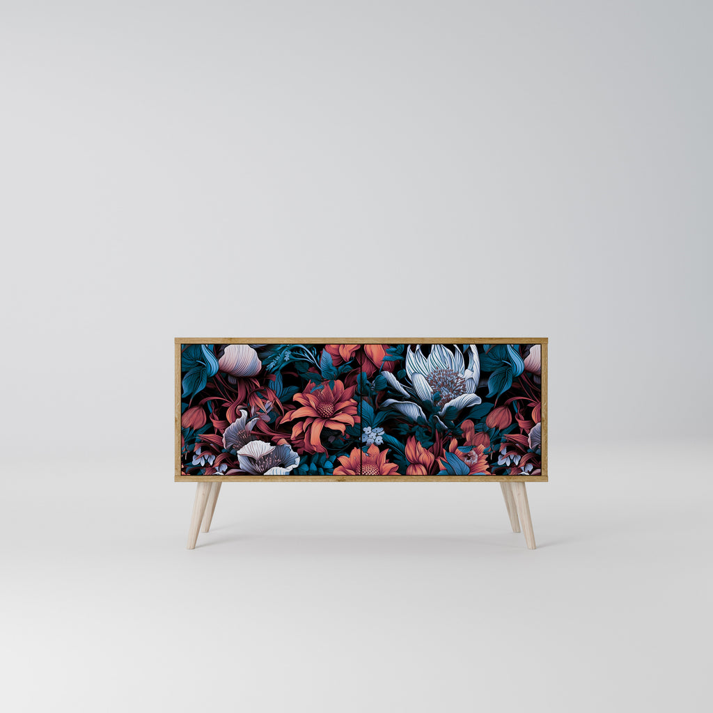 ETHEREAL BLOSSOMS Compact 2-Door TV Cabinet