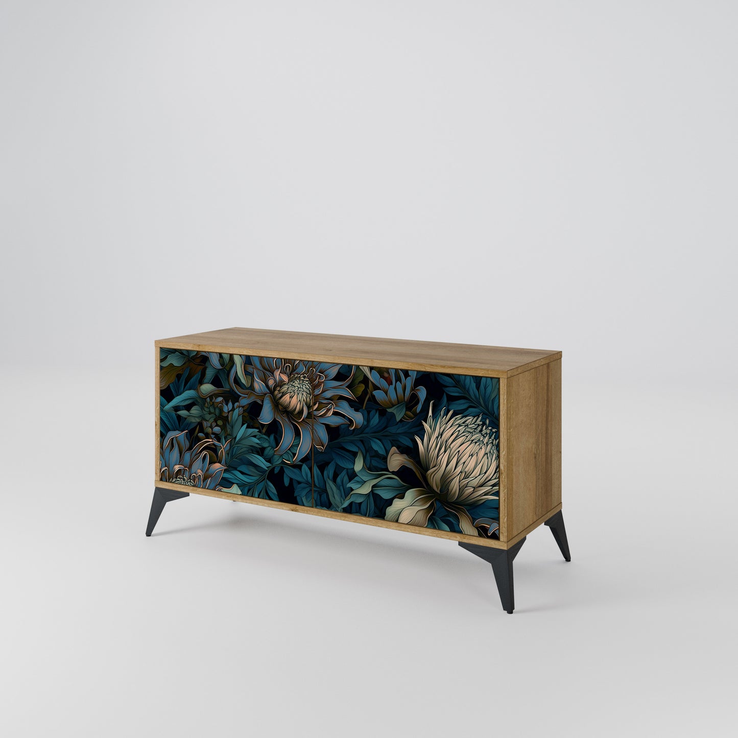 TWILIGHT BLOOM Compact 2-Door TV Cabinet