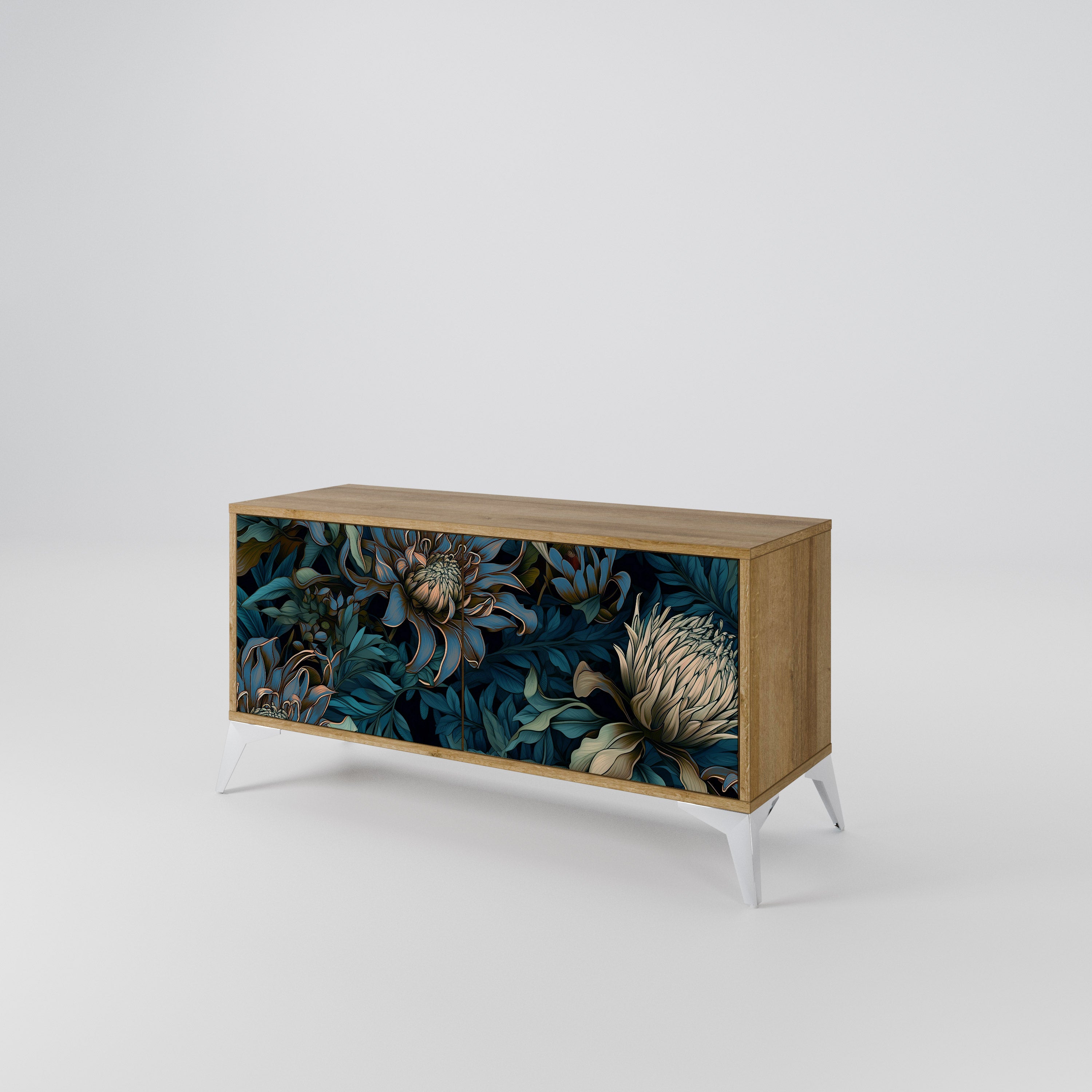 TWILIGHT BLOOM Compact 2-Door TV Cabinet