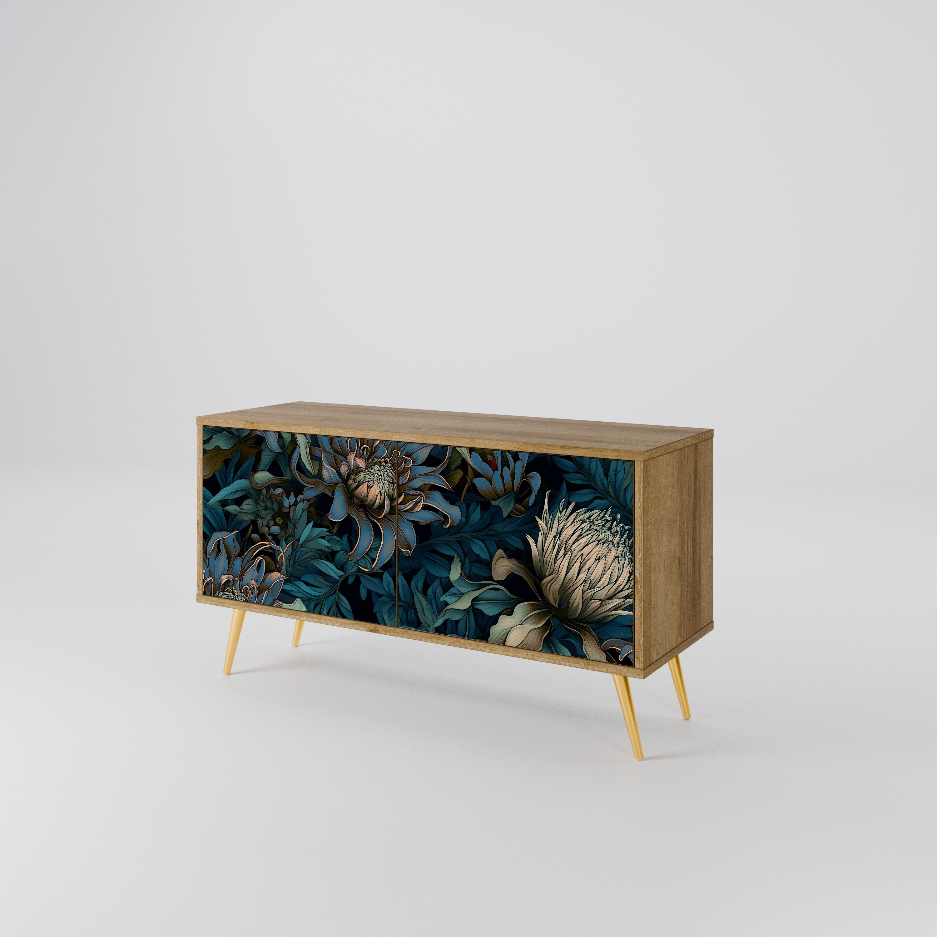 TWILIGHT BLOOM Compact 2-Door TV Cabinet