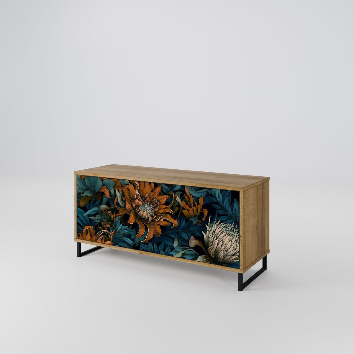MORNING BLOOM Compact 2-Door TV Cabinet