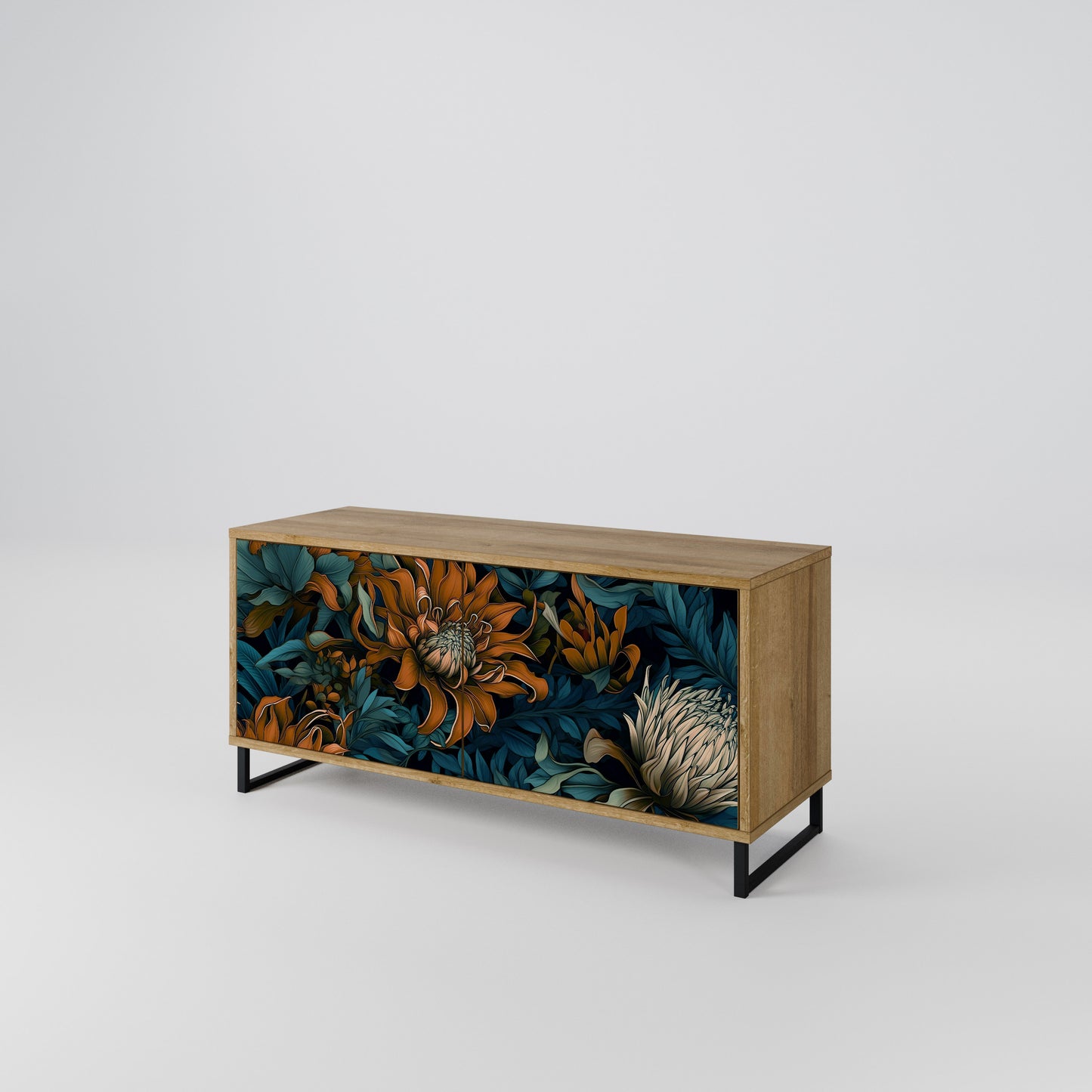 MORNING BLOOM Compact 2-Door TV Cabinet