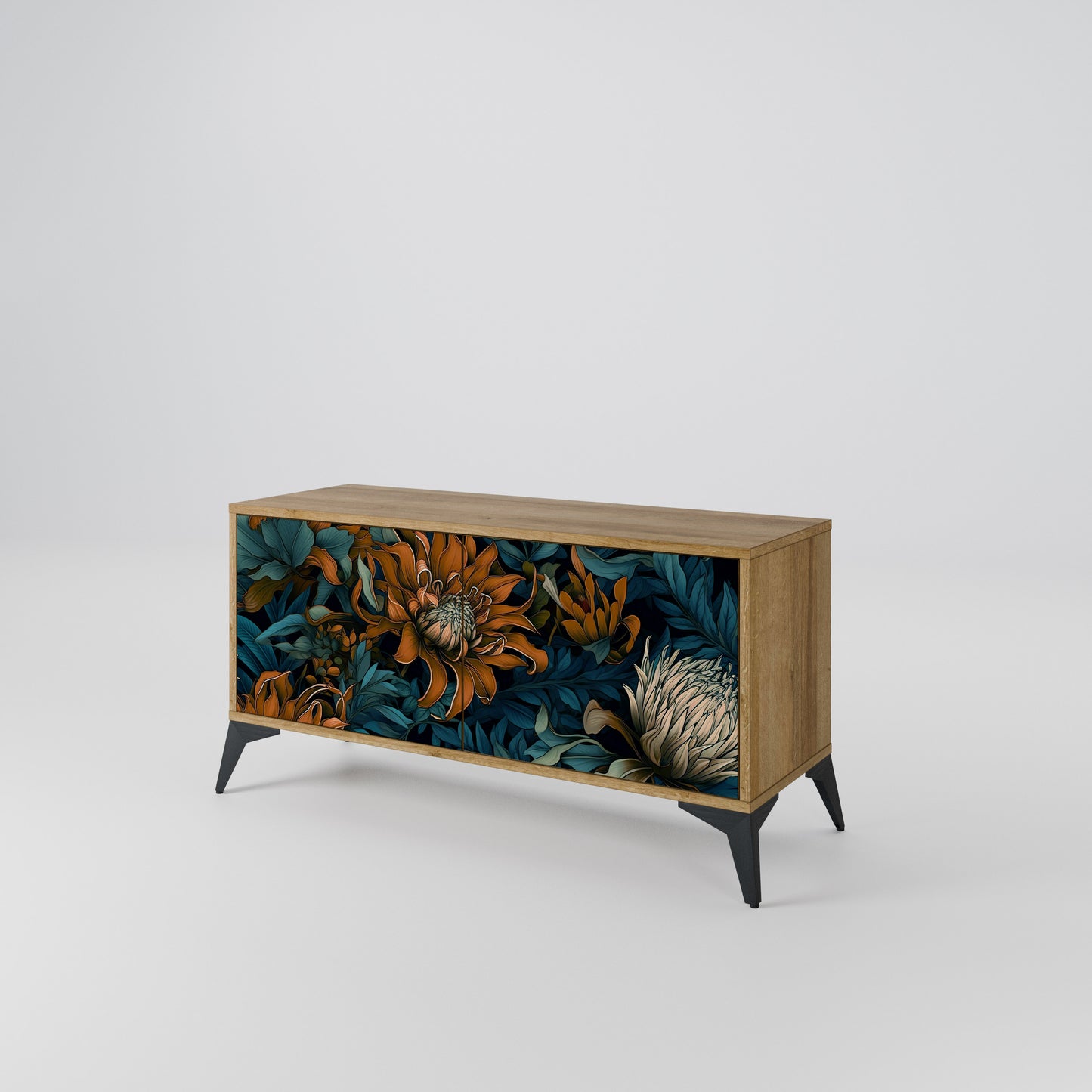 MORNING BLOOM Compact 2-Door TV Cabinet