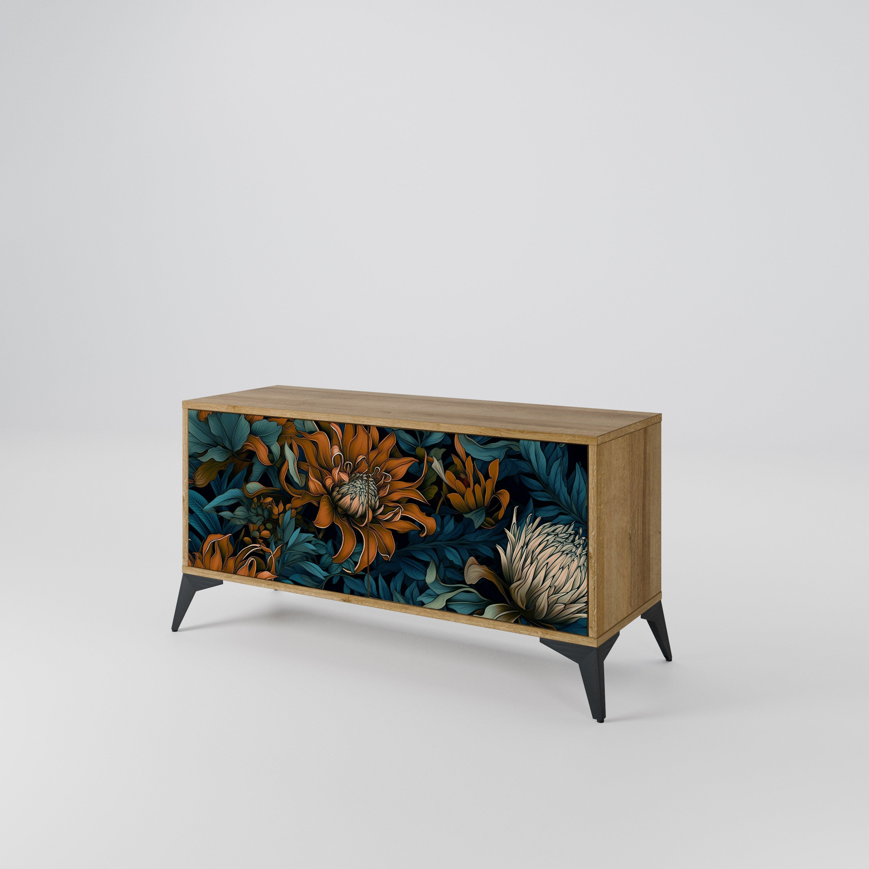 MORNING BLOOM Compact 2-Door TV Cabinet