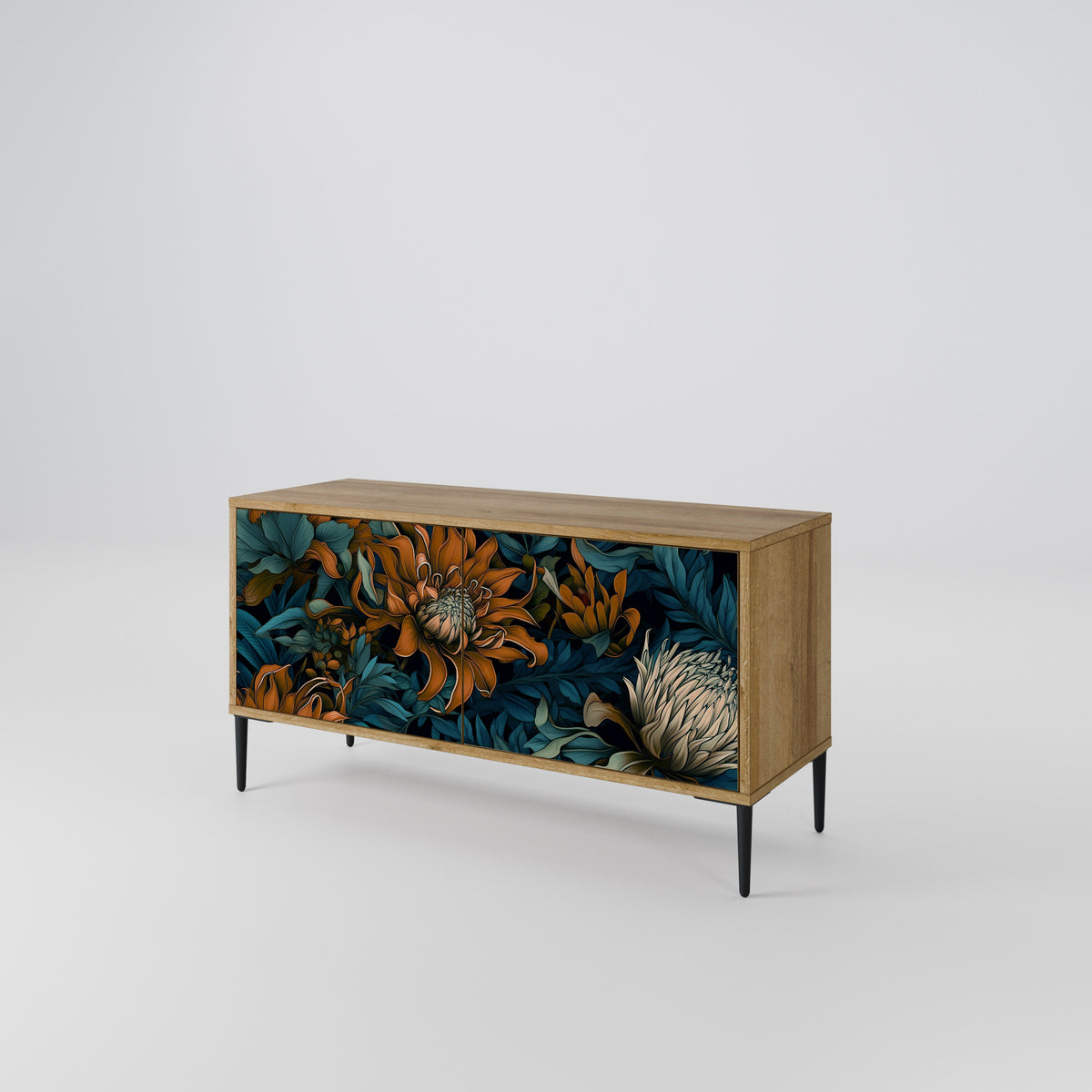 MORNING BLOOM Compact 2-Door TV Cabinet