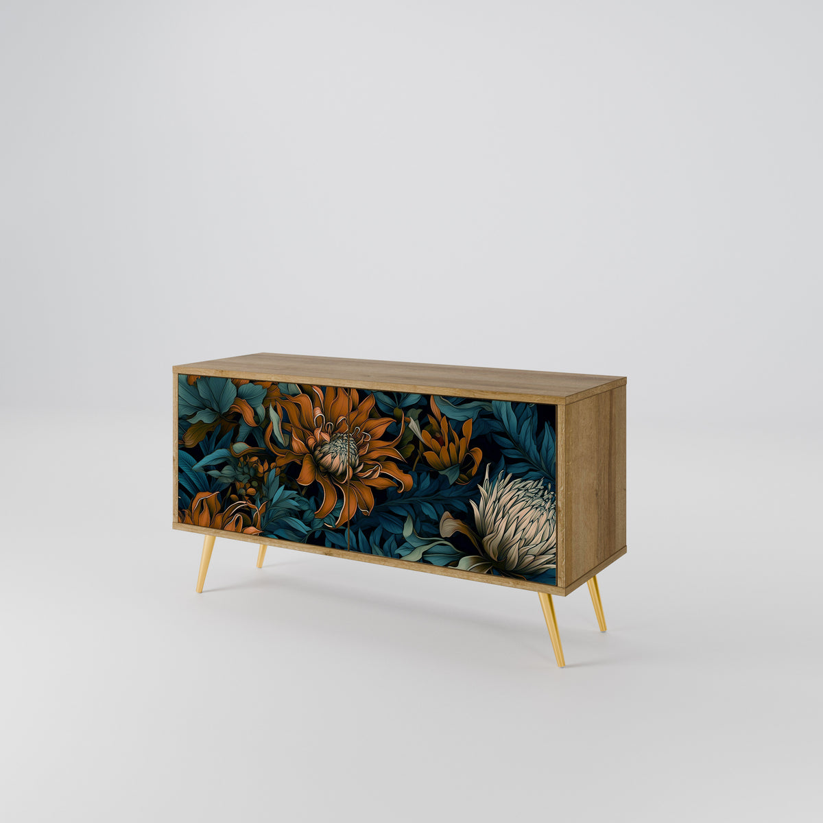 MORNING BLOOM Compact 2-Door TV Cabinet