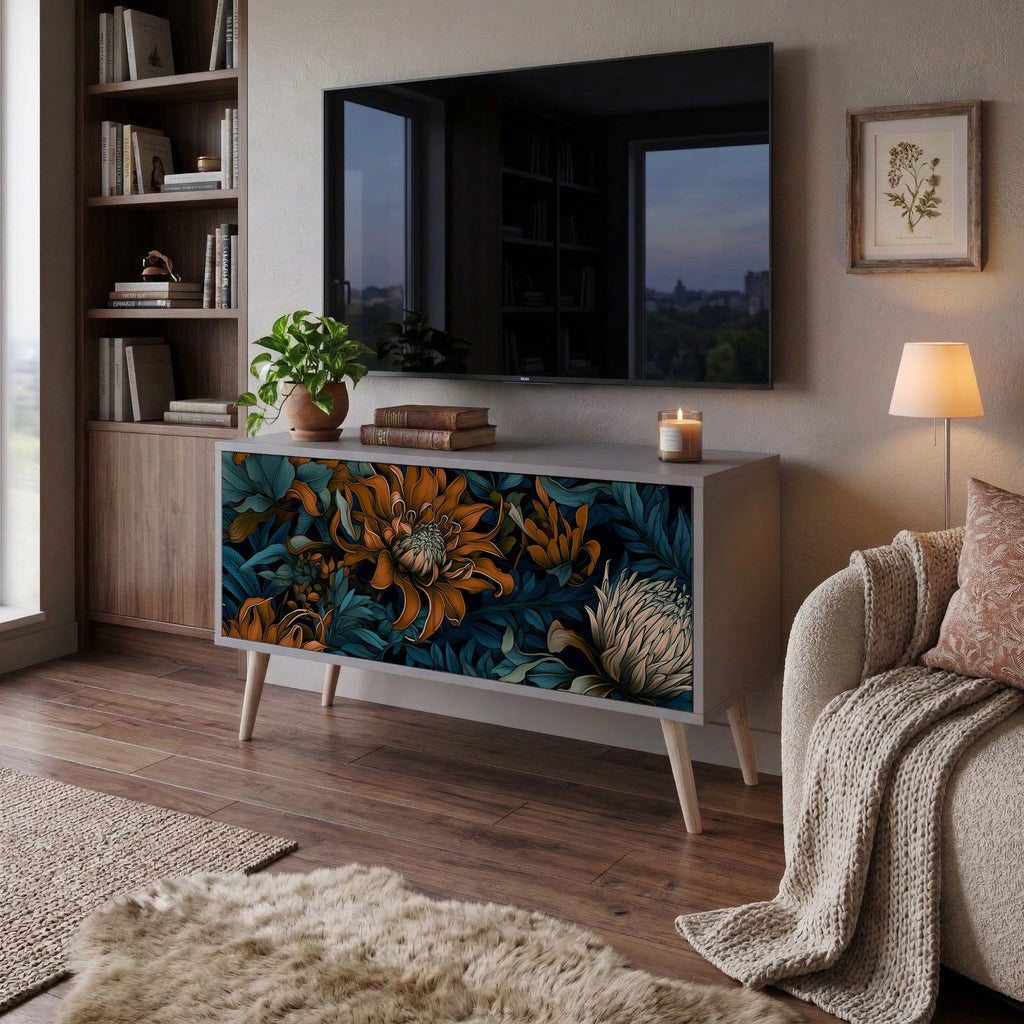 MORNING BLOOM Compact 2-Door TV Cabinet