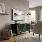 FERN FLOWERS Compact 2-Door TV Cabinet