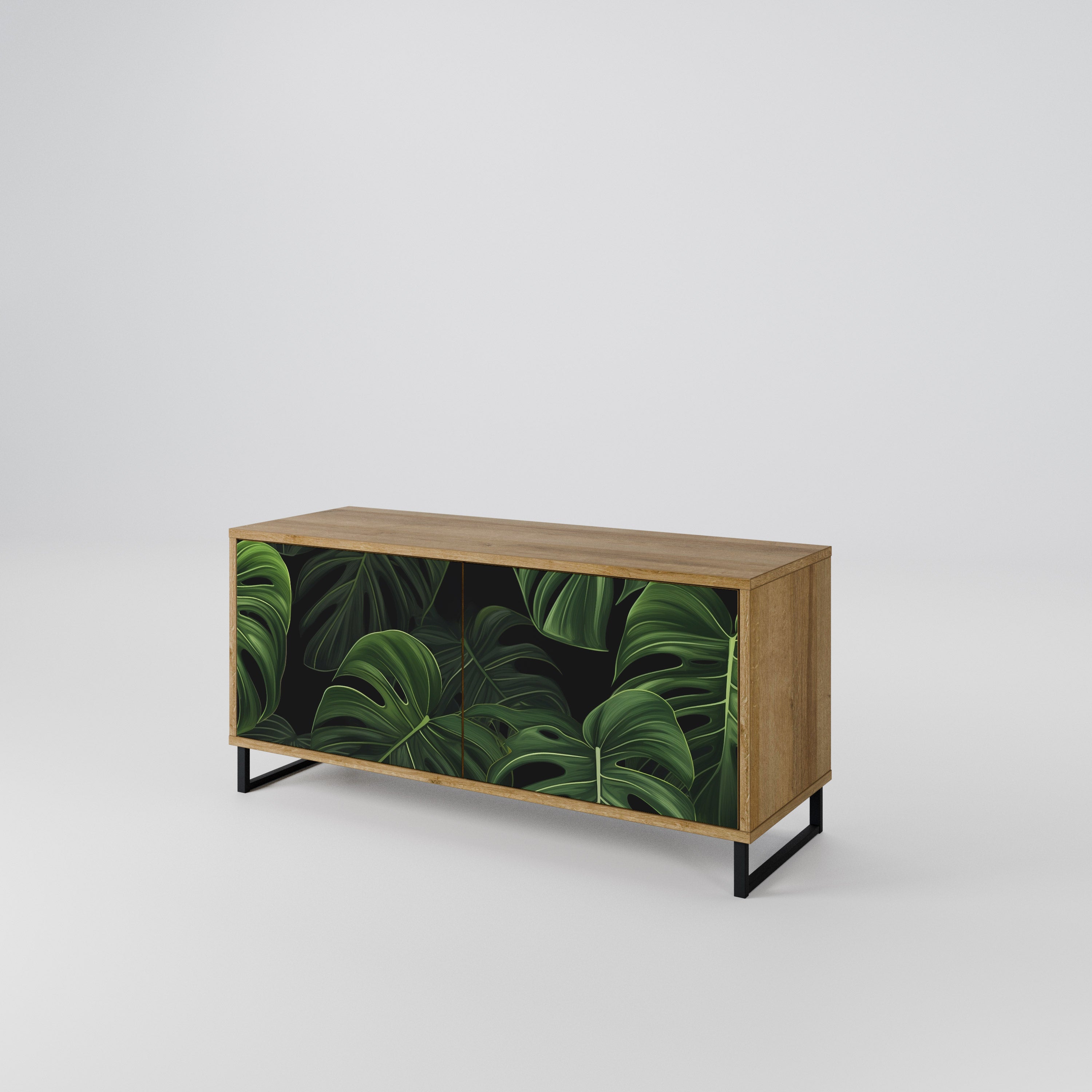 INFINITE MONSTERA Compact 2-Door TV Cabinet