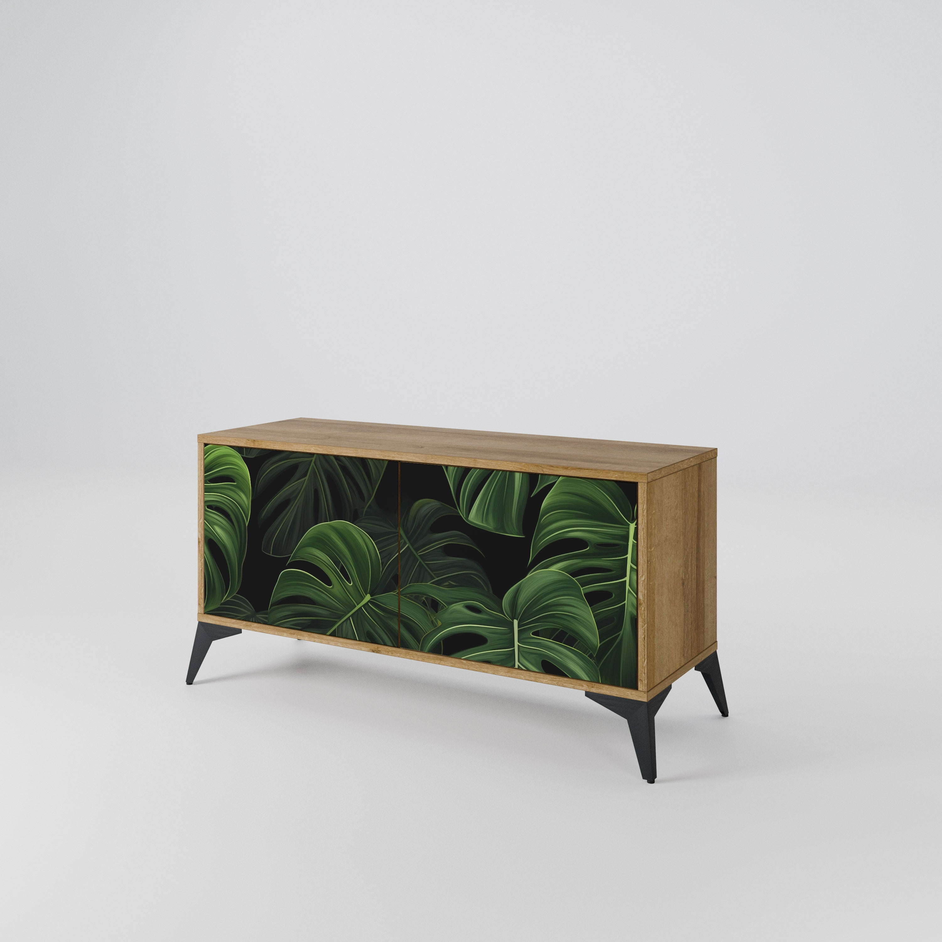 INFINITE MONSTERA Compact 2-Door TV Cabinet