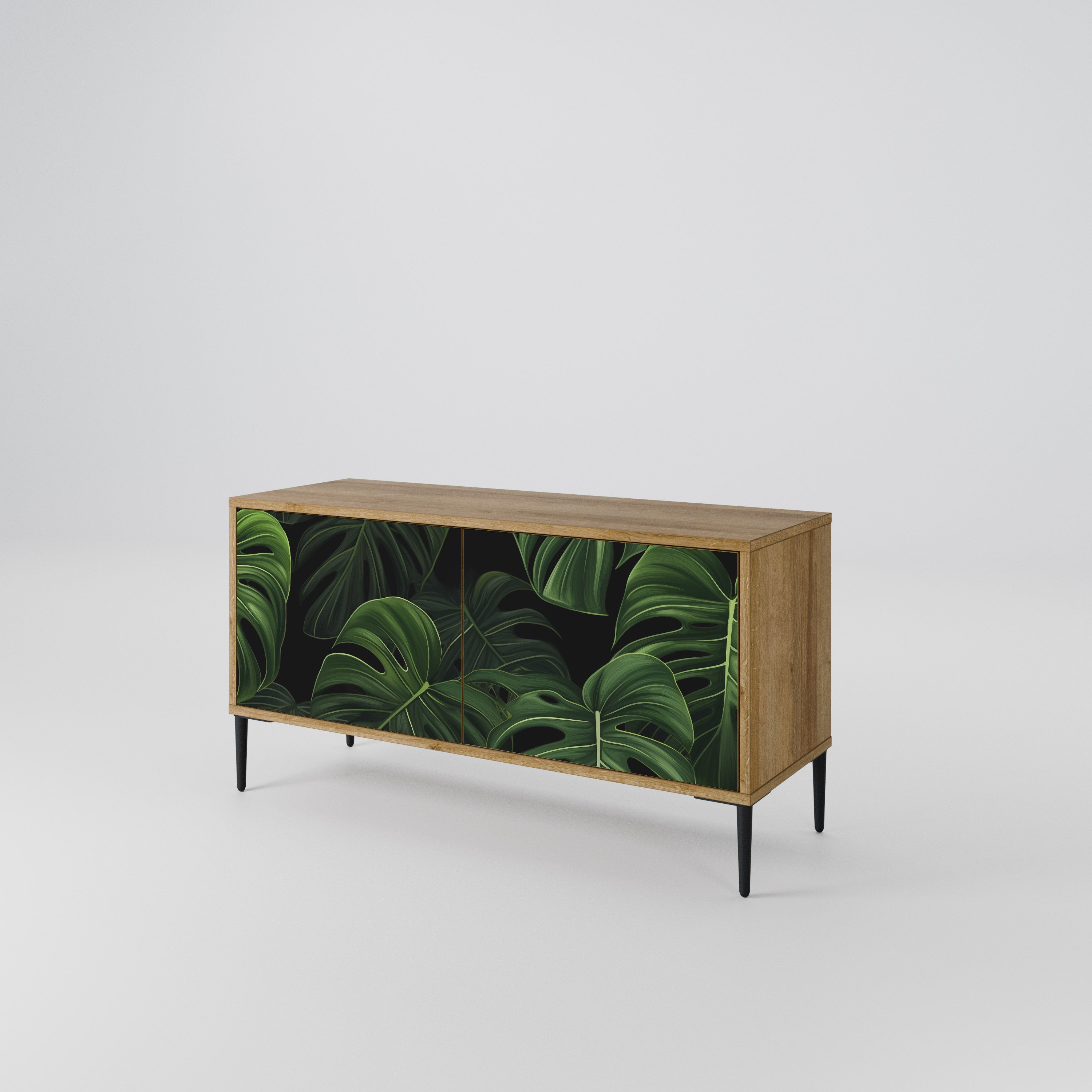 INFINITE MONSTERA Compact 2-Door TV Cabinet