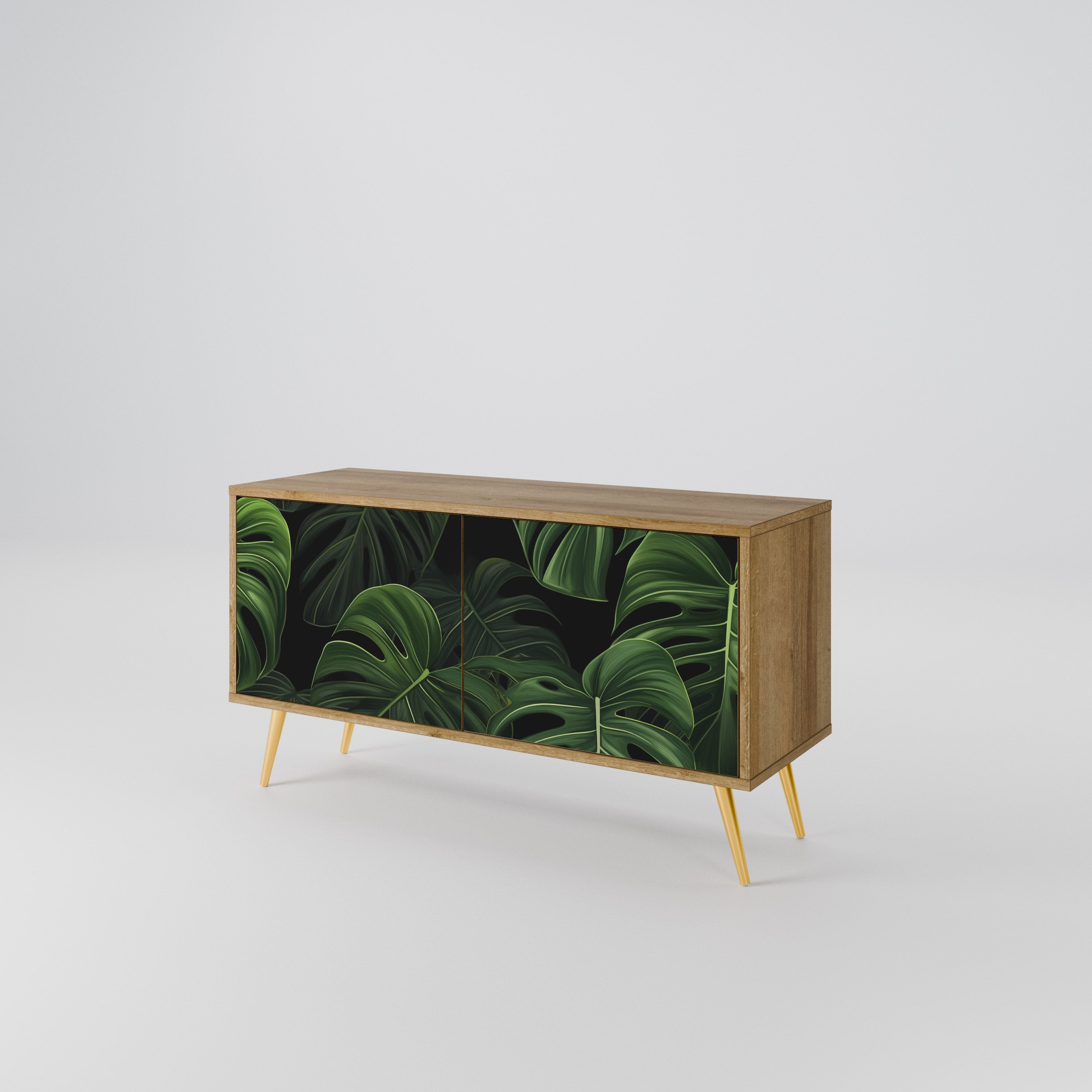 INFINITE MONSTERA Compact 2-Door TV Cabinet