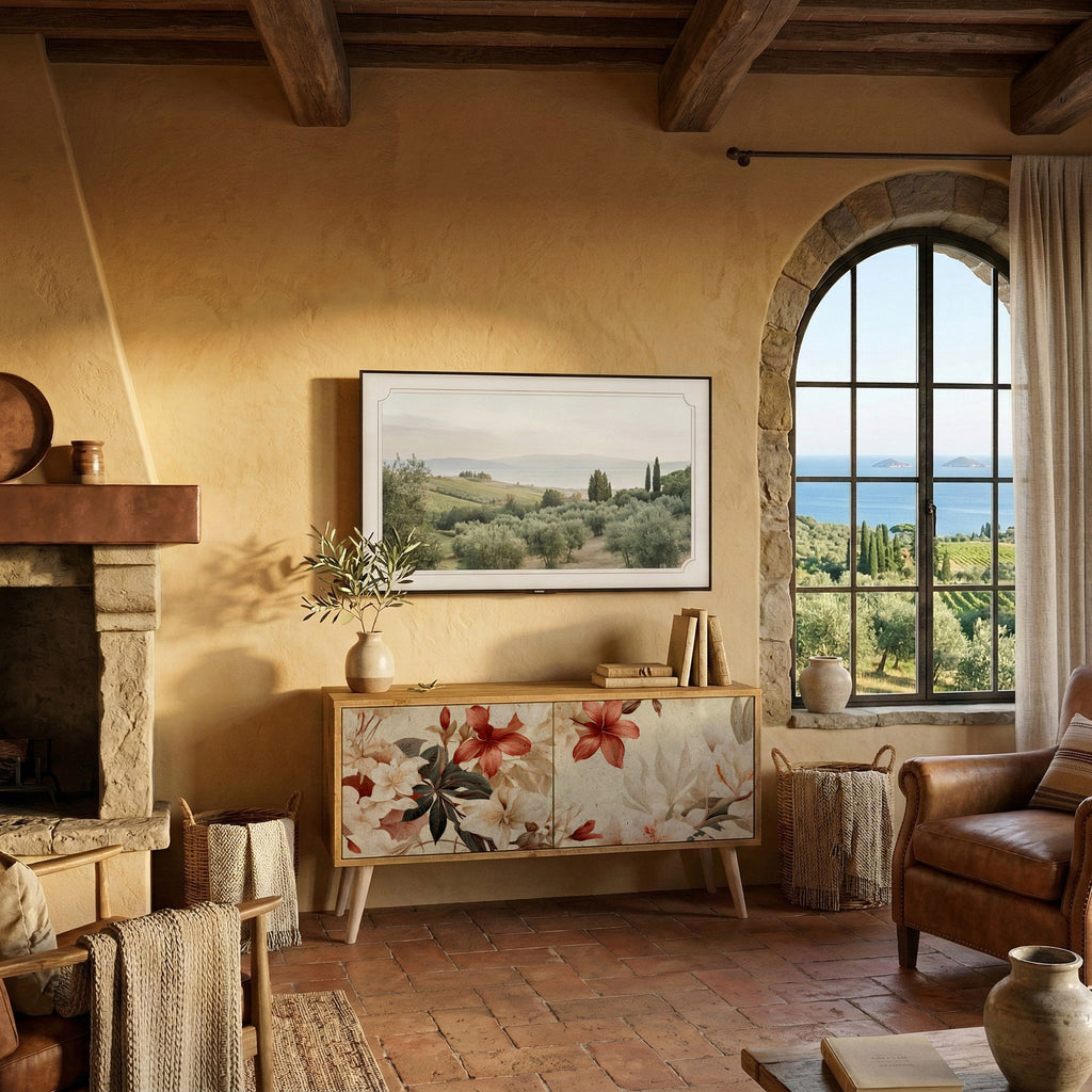 PETAL HARMONY Compact 2-Door TV Cabinet