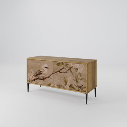 PETAL DISTINGUISH Compact 2-Door TV Cabinet