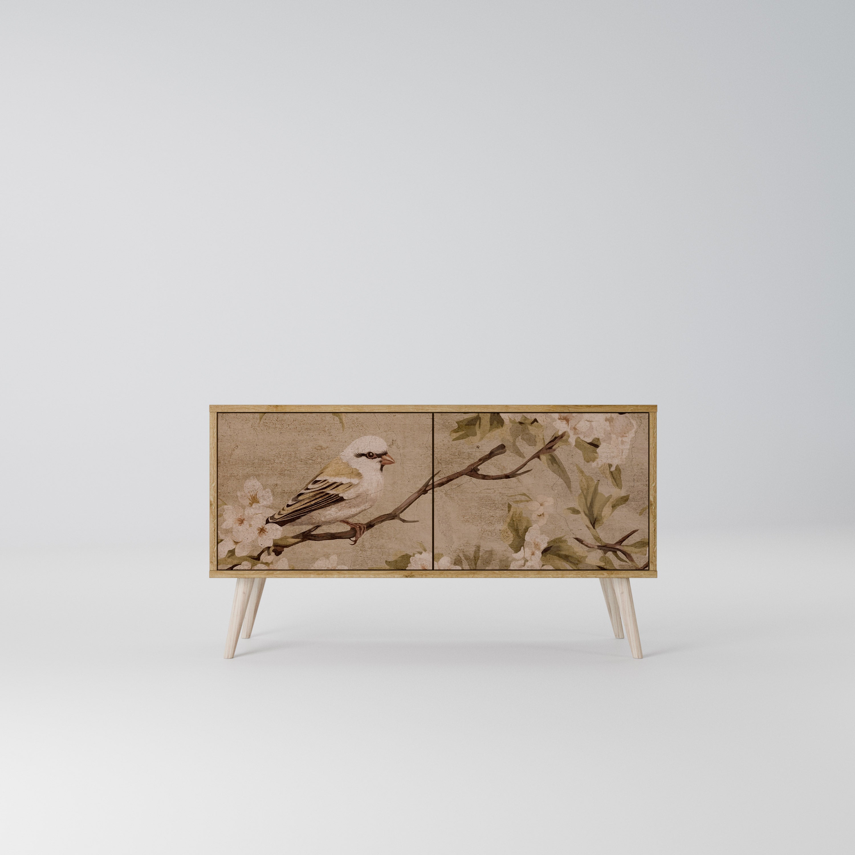 PETAL DISTINGUISH Compact 2-Door TV Cabinet