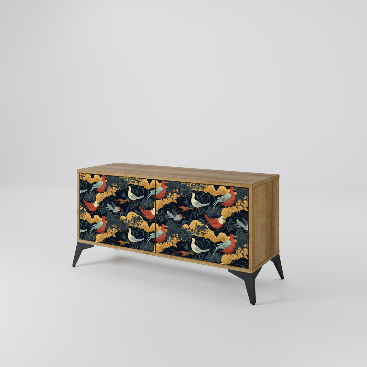 FOWLY DAZE Compact 2-Door TV Cabinet
