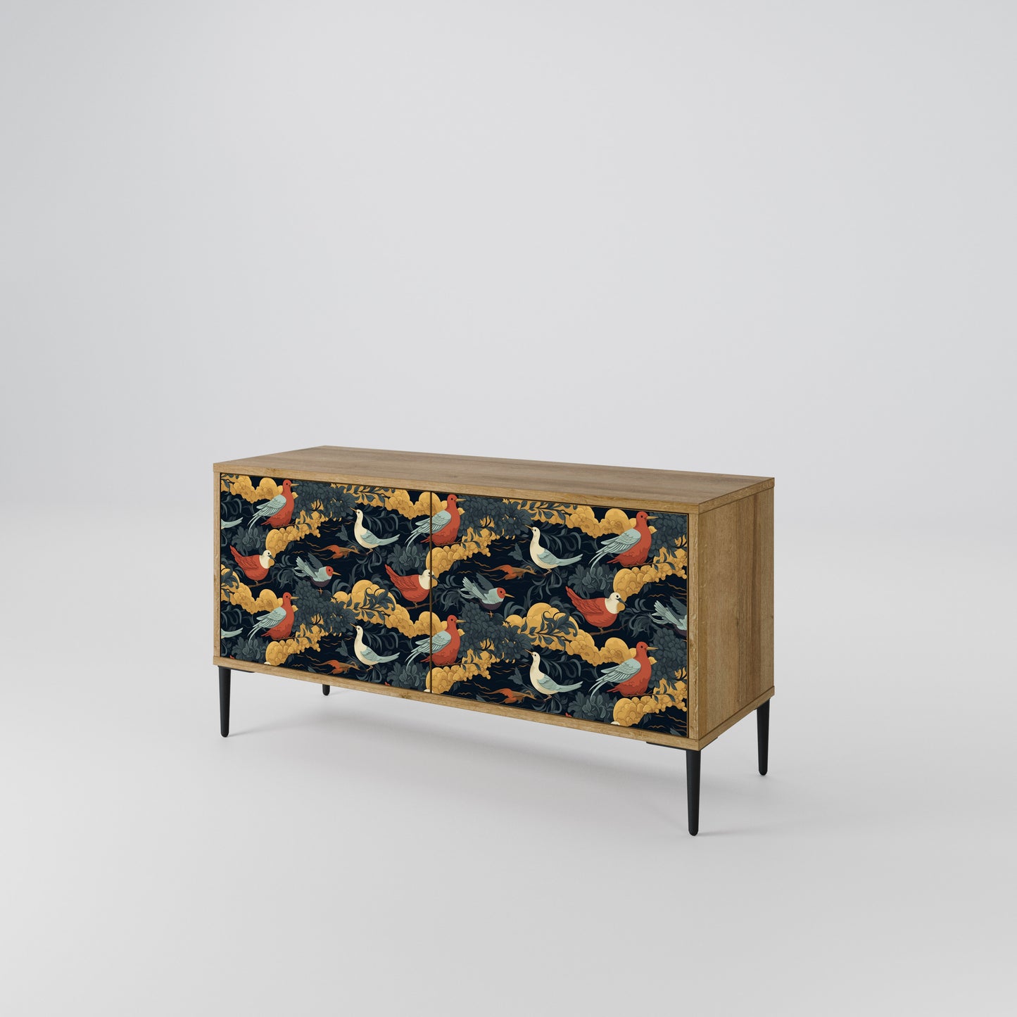 FOWLY DAZE Compact 2-Door TV Cabinet