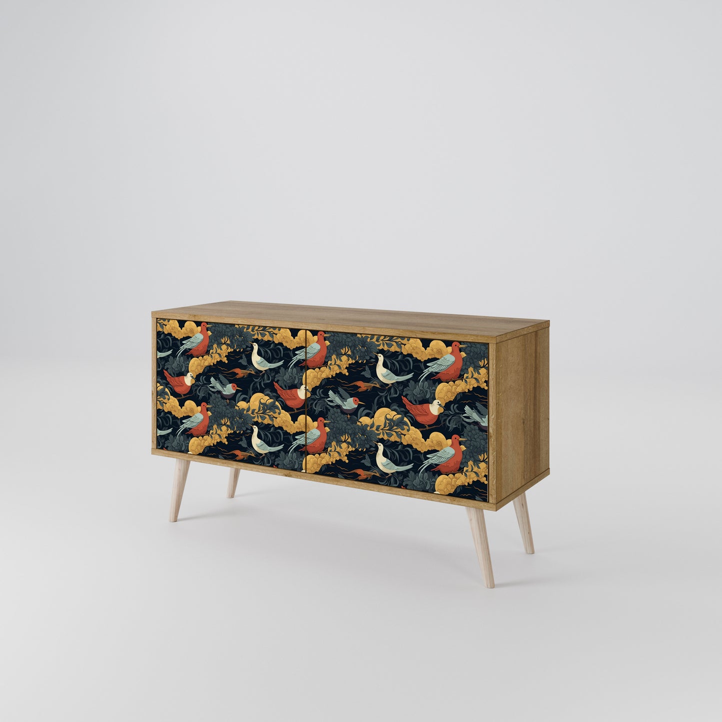 FOWLY DAZE Compact 2-Door TV Cabinet