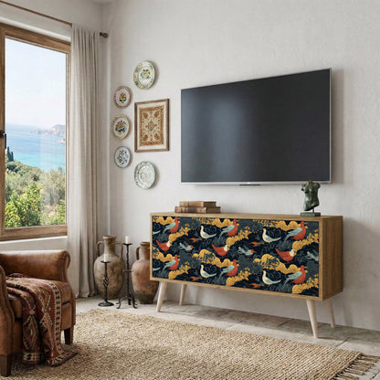 FOWLY DAZE Compact 2-Door TV Cabinet