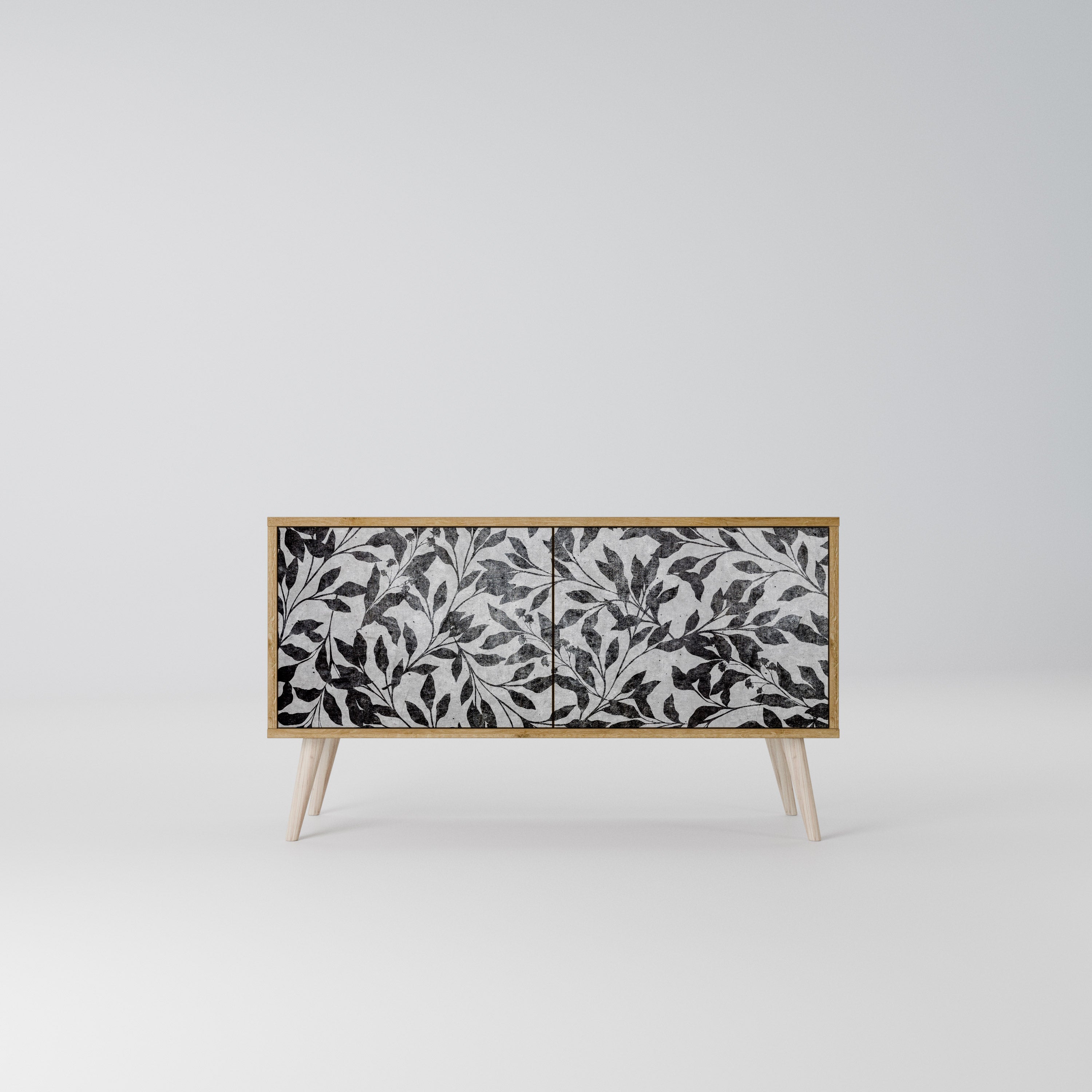 CHARCOAL SPROUT Compact 2-Door TV Cabinet