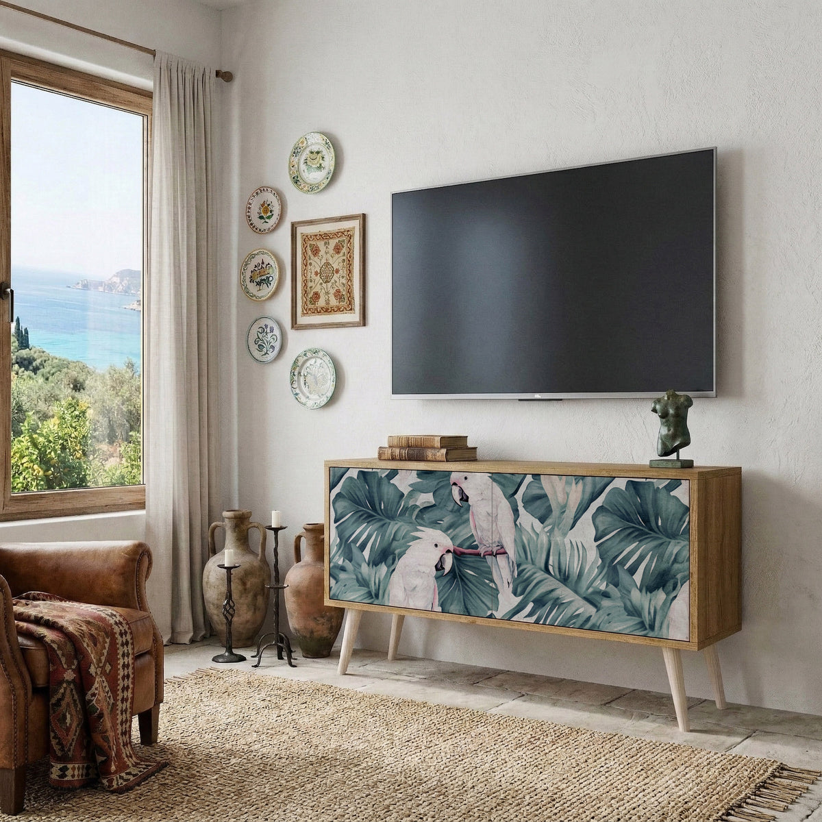 POPINJAY LOOK Compact 2-Door TV Cabinet
