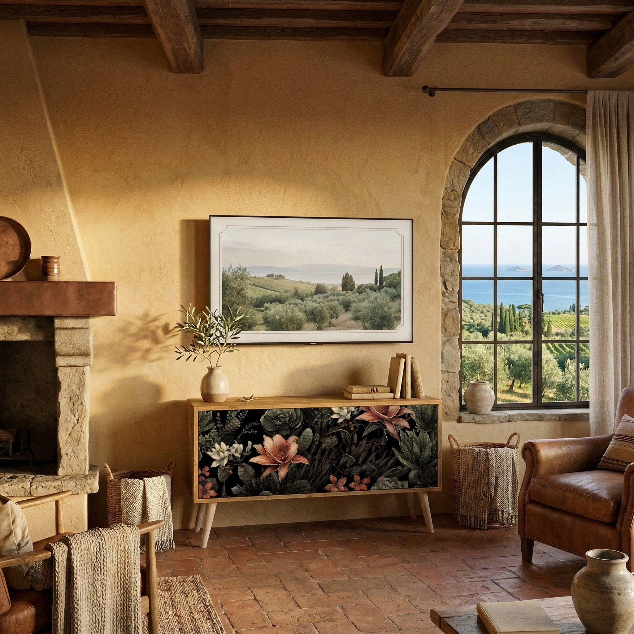 SECRET VERDURE Compact 2-Door TV Cabinet