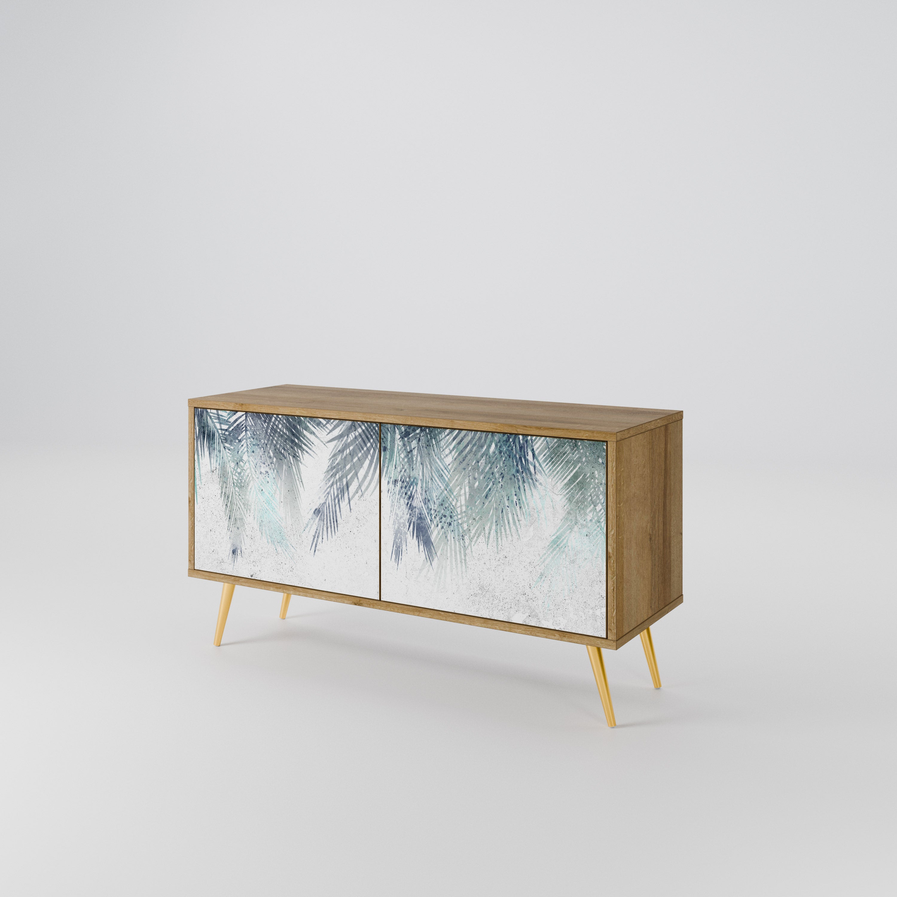 PALM VEIL Compact 2-Door TV Cabinet