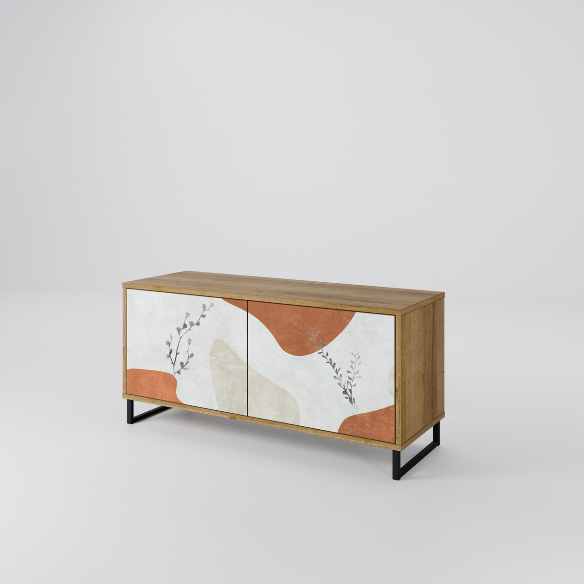 TRANQUIL TWIG Compact 2-Door TV Cabinet