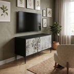 FADE IN THE TREES Compact 2-Door TV Cabinet