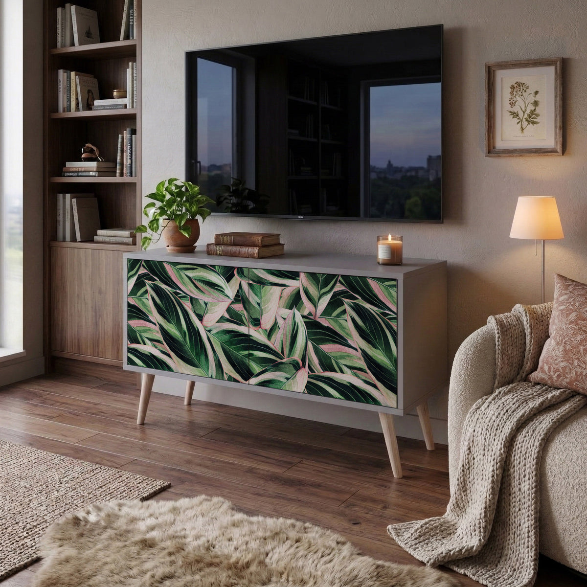 EERIE STROMANTHE Compact 2-Door TV Cabinet