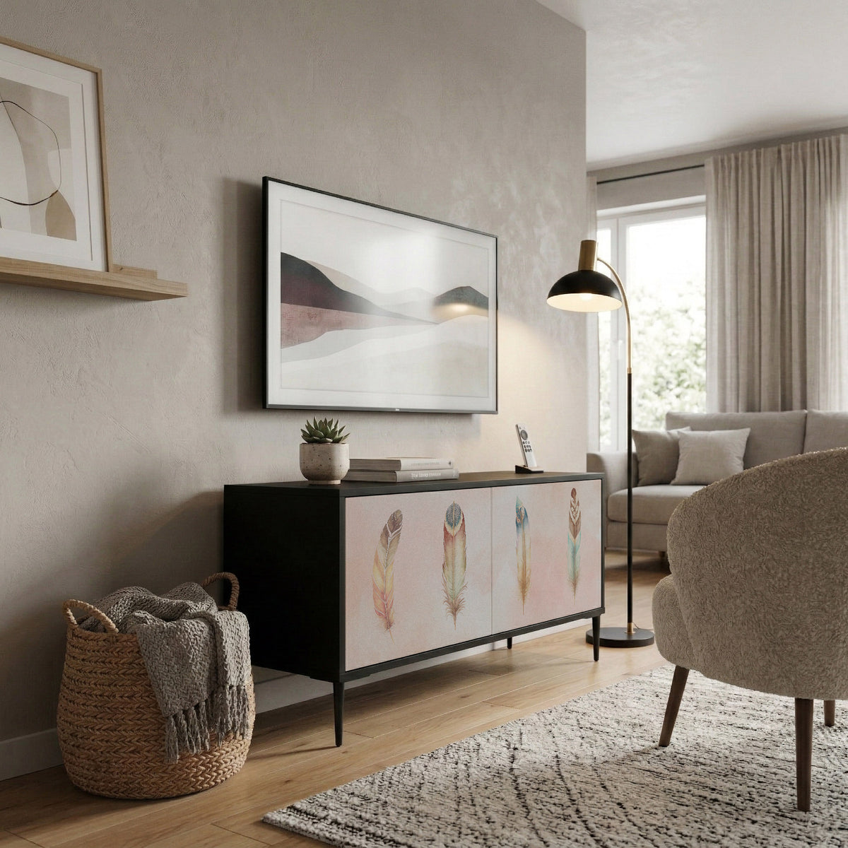 THE DELIQUESCE Compact 2-Door TV Cabinet