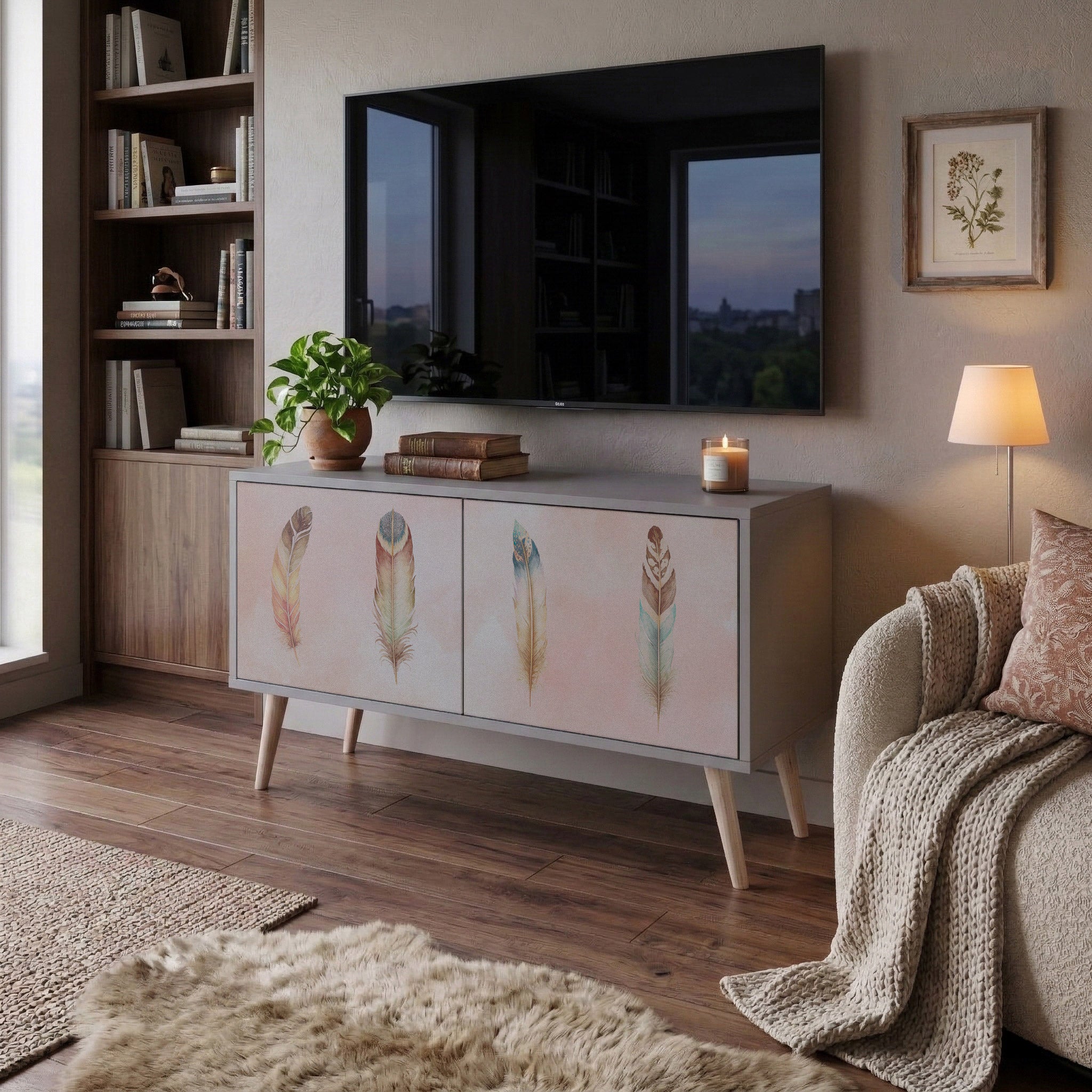 THE DELIQUESCE Compact 2-Door TV Cabinet