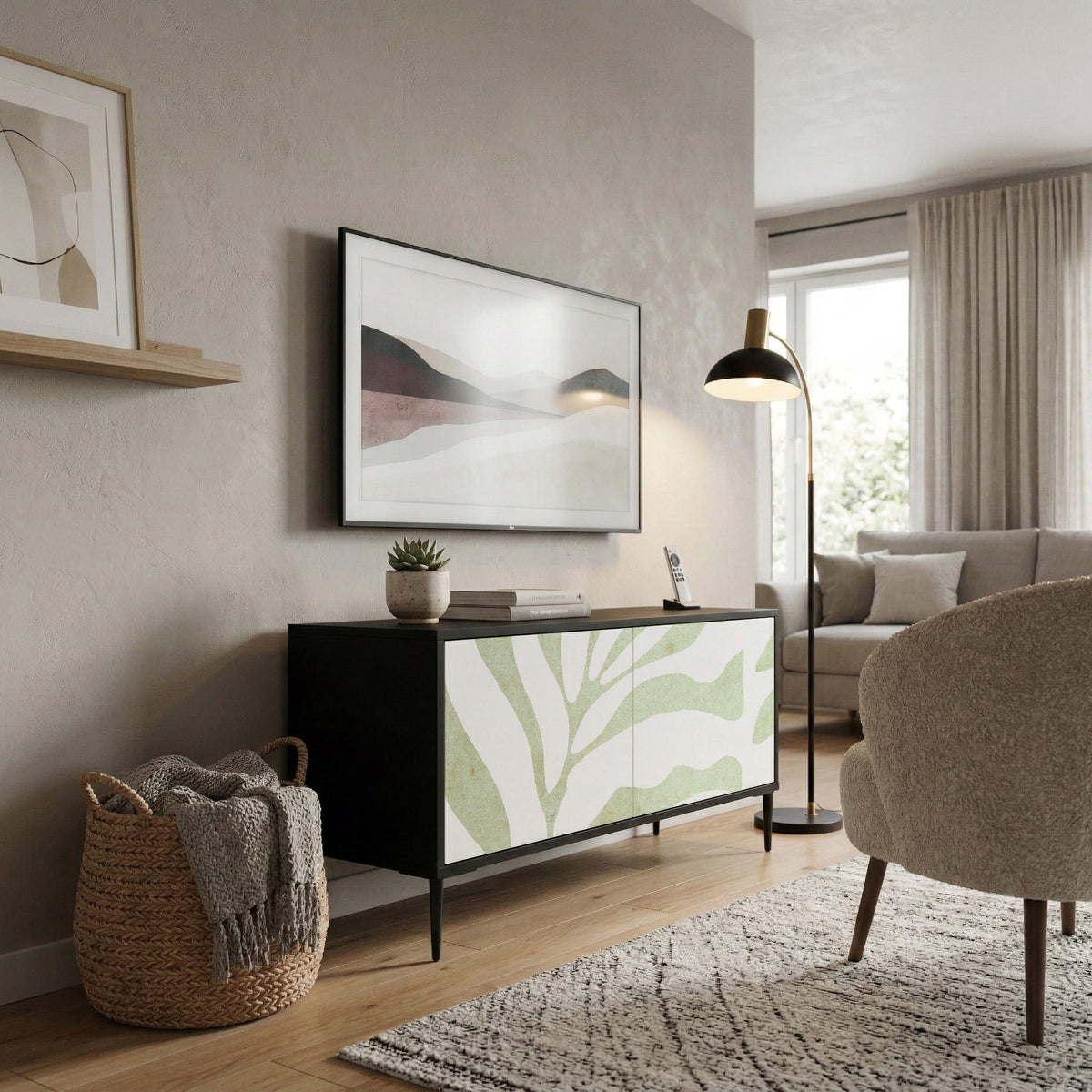 BOTANICAL SPARK Compact 2-Door TV Cabinet