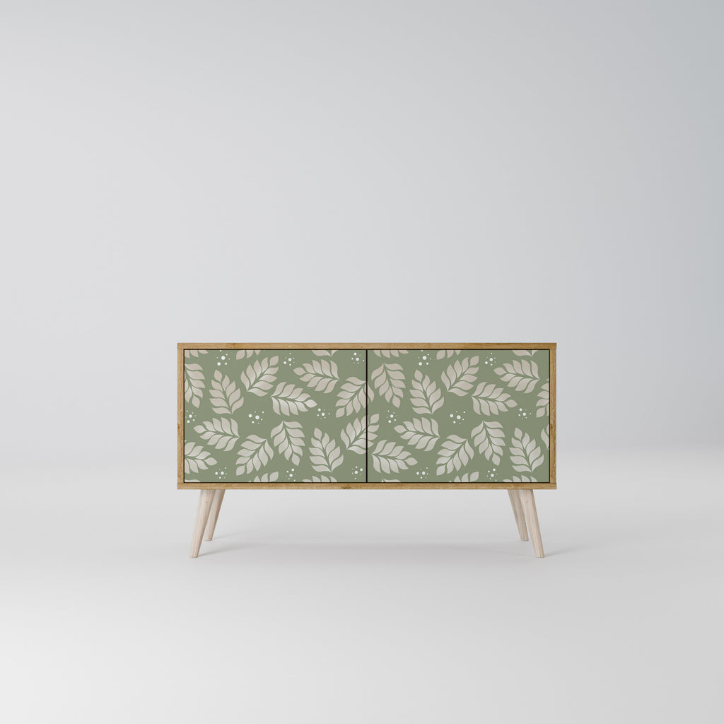 LEAVES ON GREEN Compact 2-Door TV Cabinet