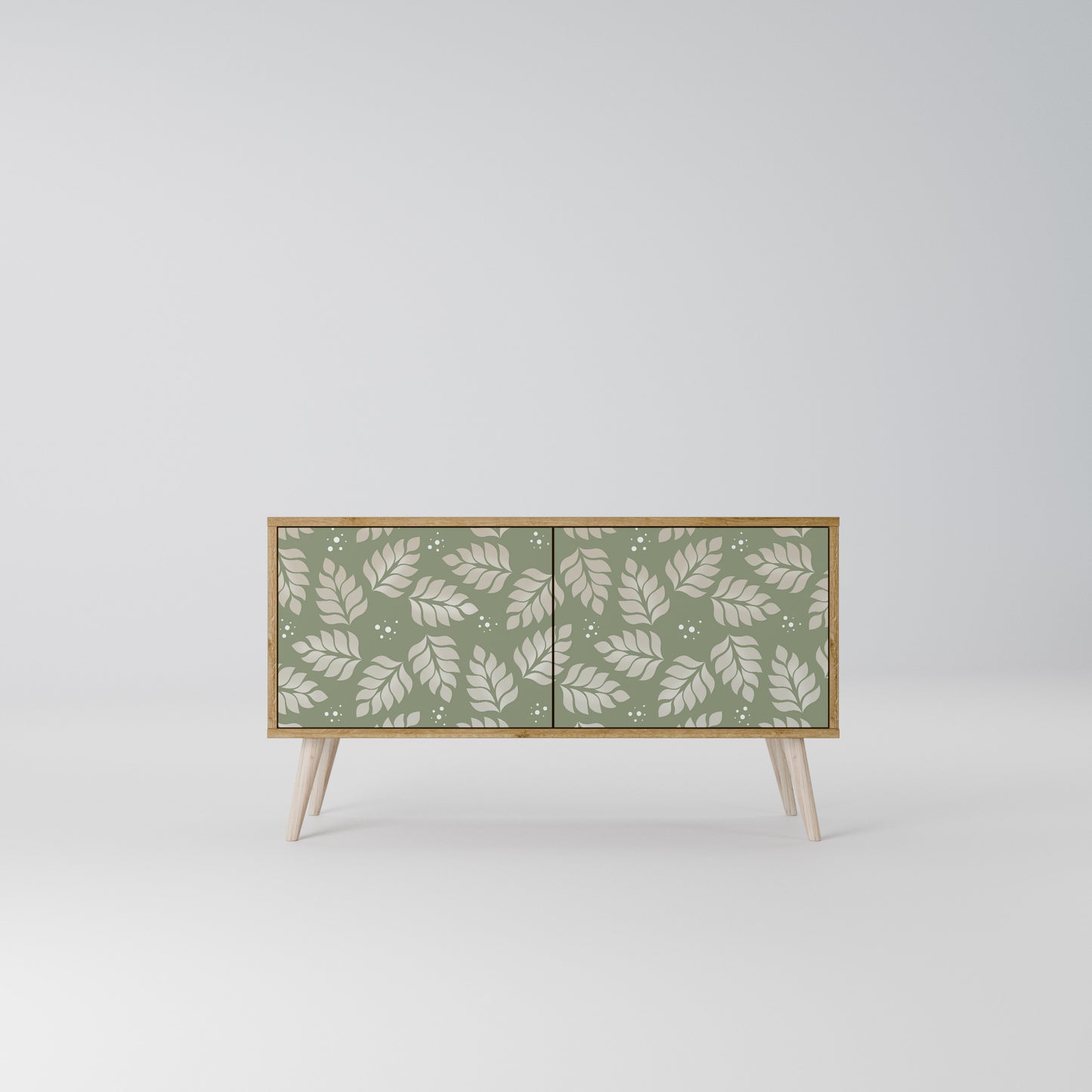 LEAVES ON GREEN Compact 2-Door TV Cabinet