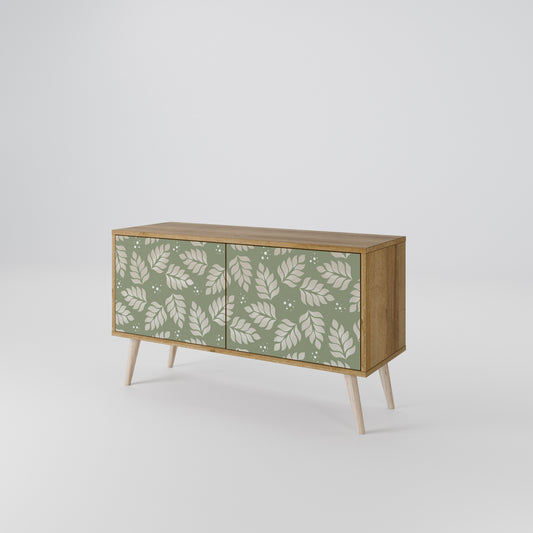 LEAVES ON GREEN Compact 2-Door TV Cabinet