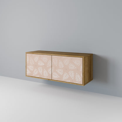 LEAVES ON BEIGE Compact 2-Door TV Cabinet