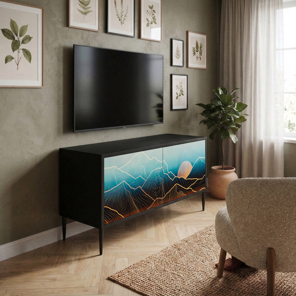 LUNAR SECRETS Compact 2-Door TV Cabinet