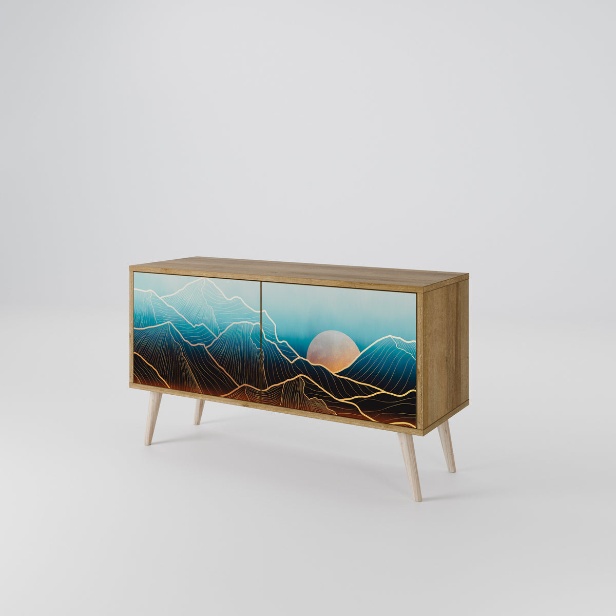 LUNAR SECRETS Compact 2-Door TV Cabinet