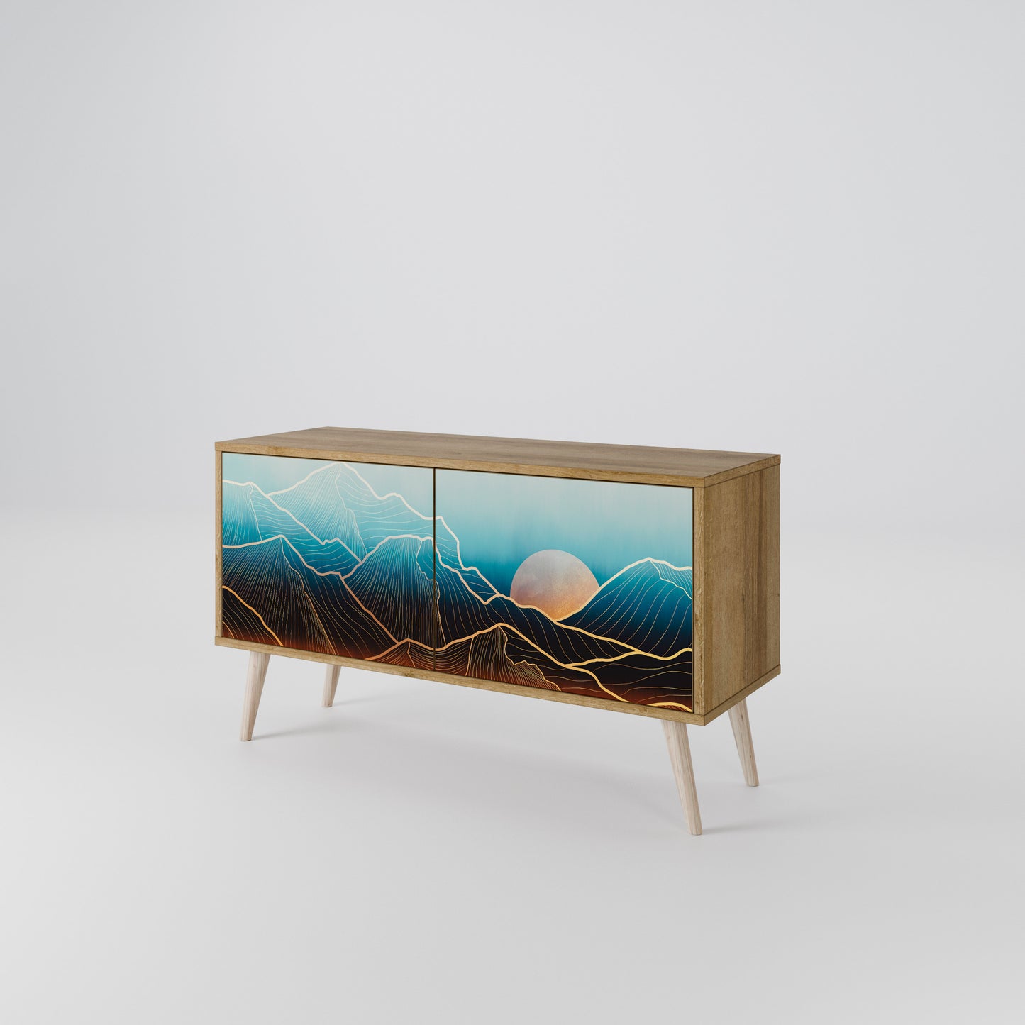 LUNAR SECRETS Compact 2-Door TV Cabinet