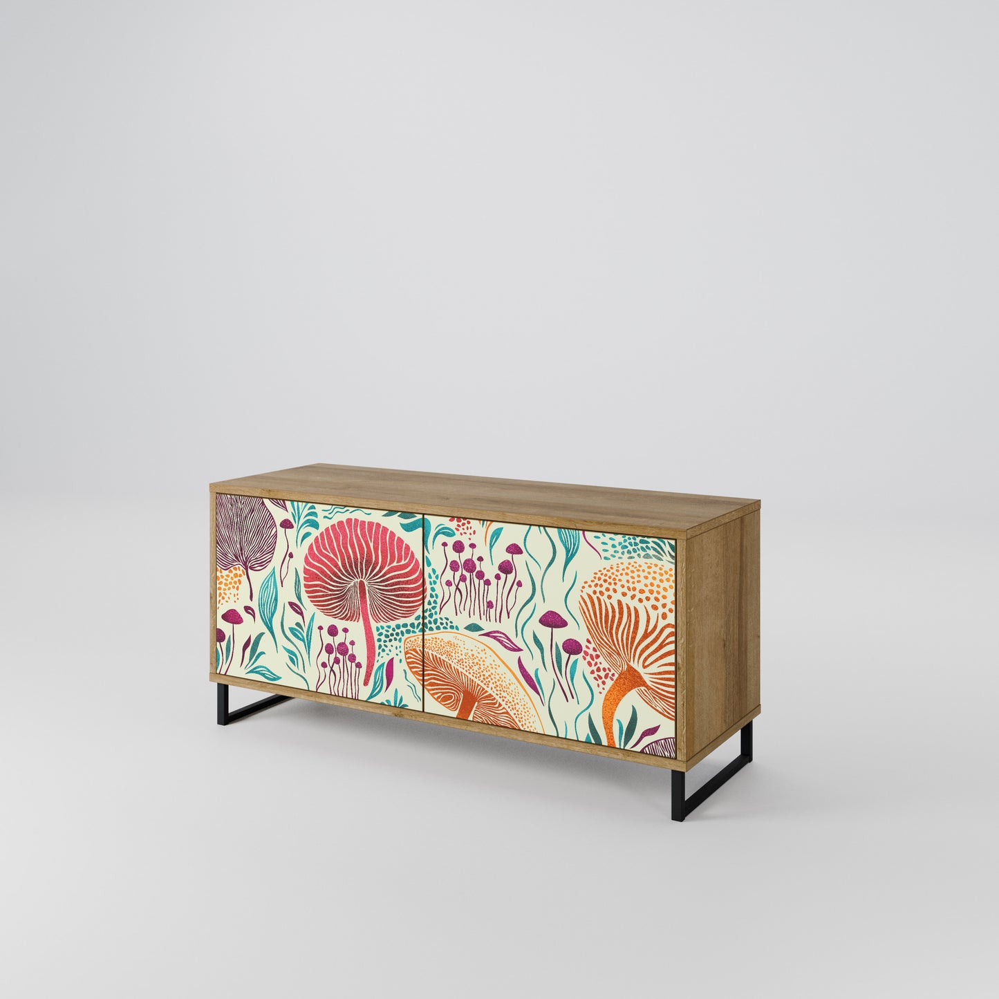 FUNGUS FANTASY Compact 2-Door TV Cabinet