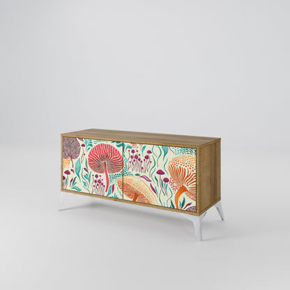 FUNGUS FANTASY Compact 2-Door TV Cabinet