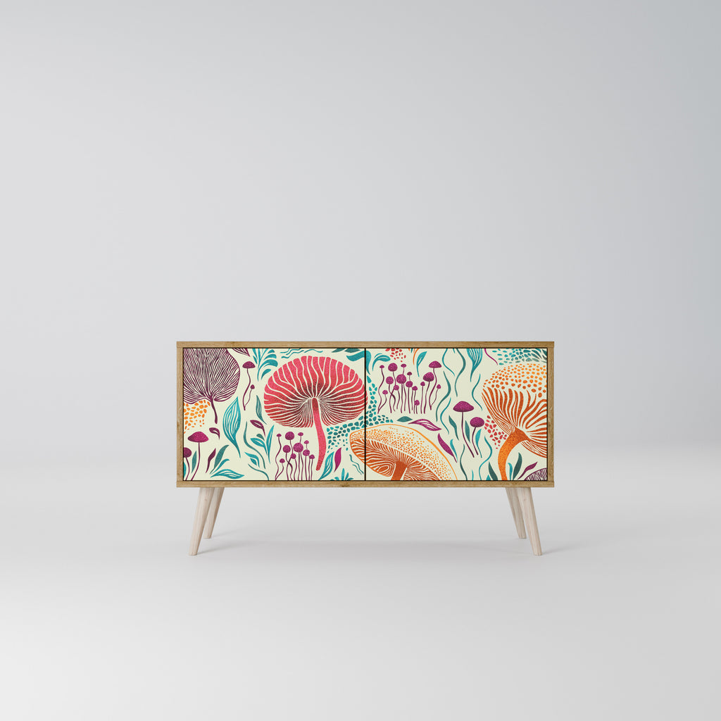 FUNGUS FANTASY Compact 2-Door TV Cabinet