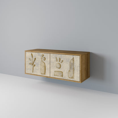 SAND SCULPTURES Compact 2-Door TV Cabinet