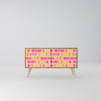 SKATEBOARD ARTISTRY Compact 2-Door TV Cabinet