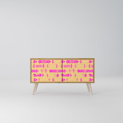SKATEBOARD ARTISTRY Compact 2-Door TV Cabinet