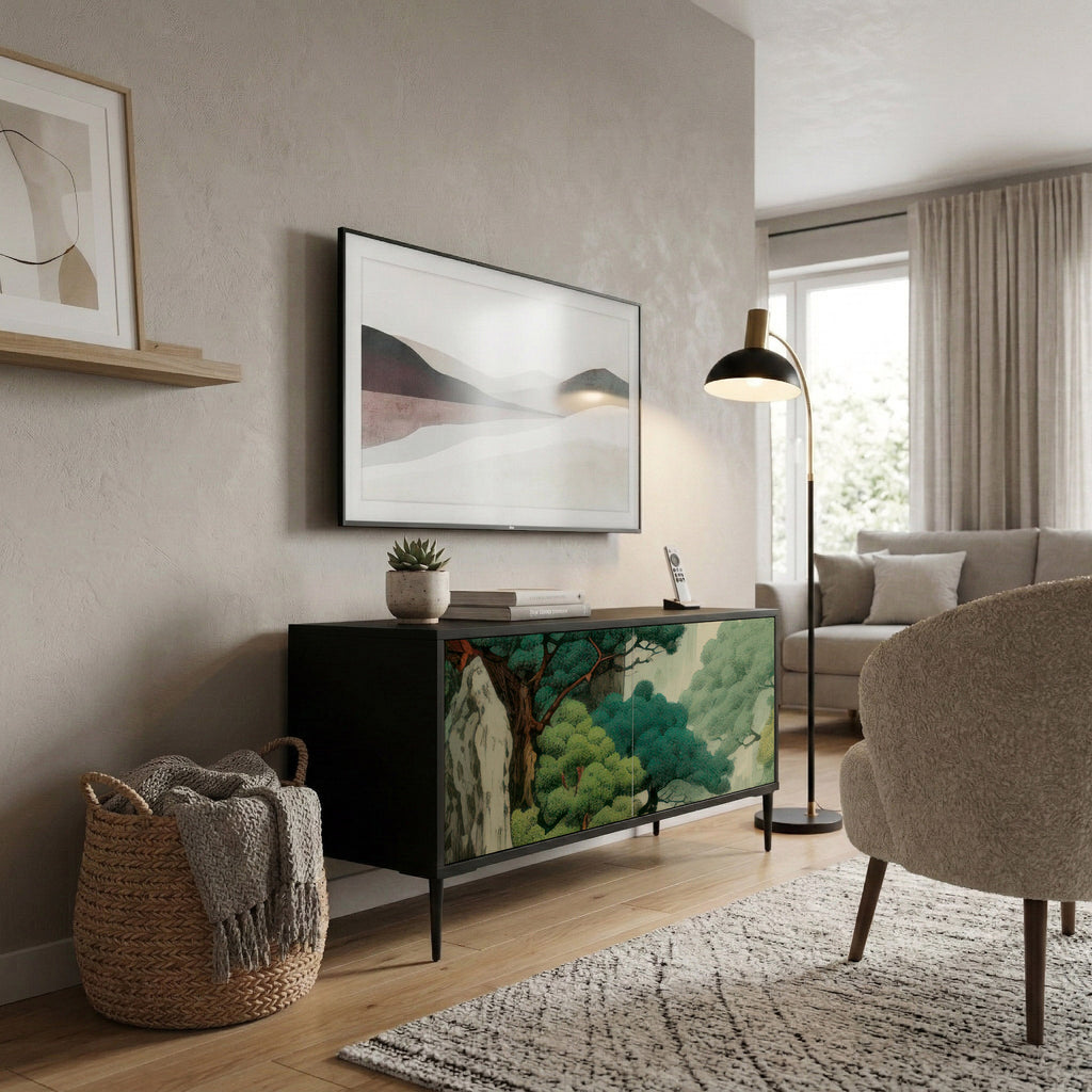 VERDURE ABYSS Compact 2-Door TV Cabinet