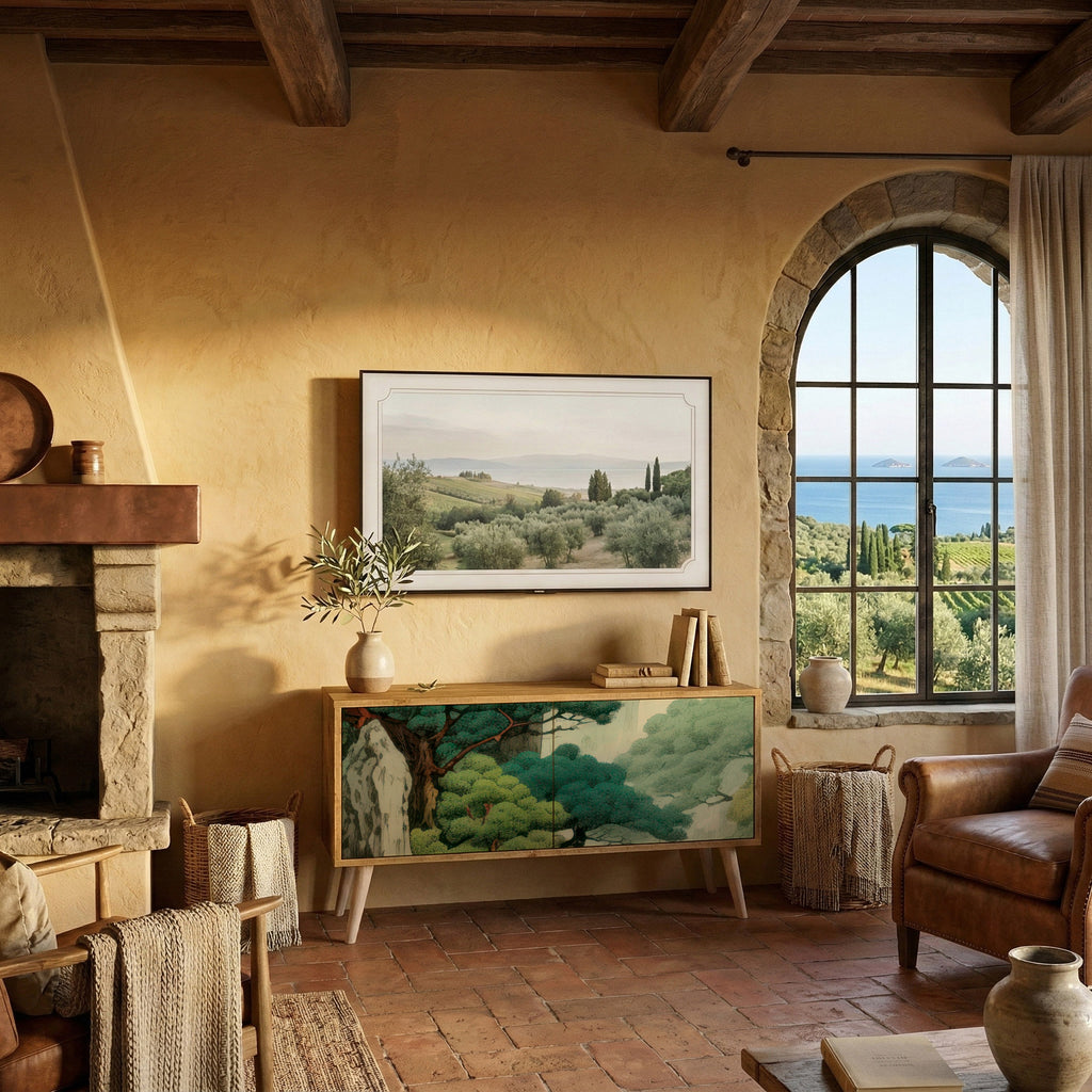 VERDURE ABYSS Compact 2-Door TV Cabinet